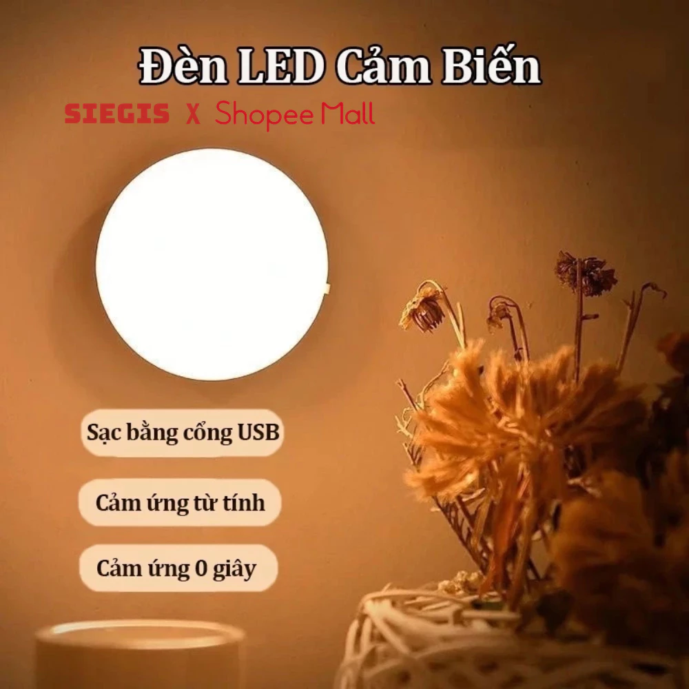 Đèn Led Cảm Biến Chuyển Động Thông Minh Có Thể Dán Tường Tiện Lợi - Đèn Led Cảm Ứng Điều Chỉnh Độ Sáng