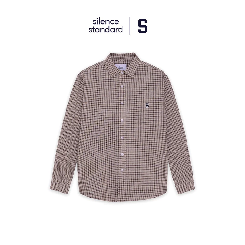 Áo sơ mi SilenceStandard Eco Linen/Check Shirt-[SO31]