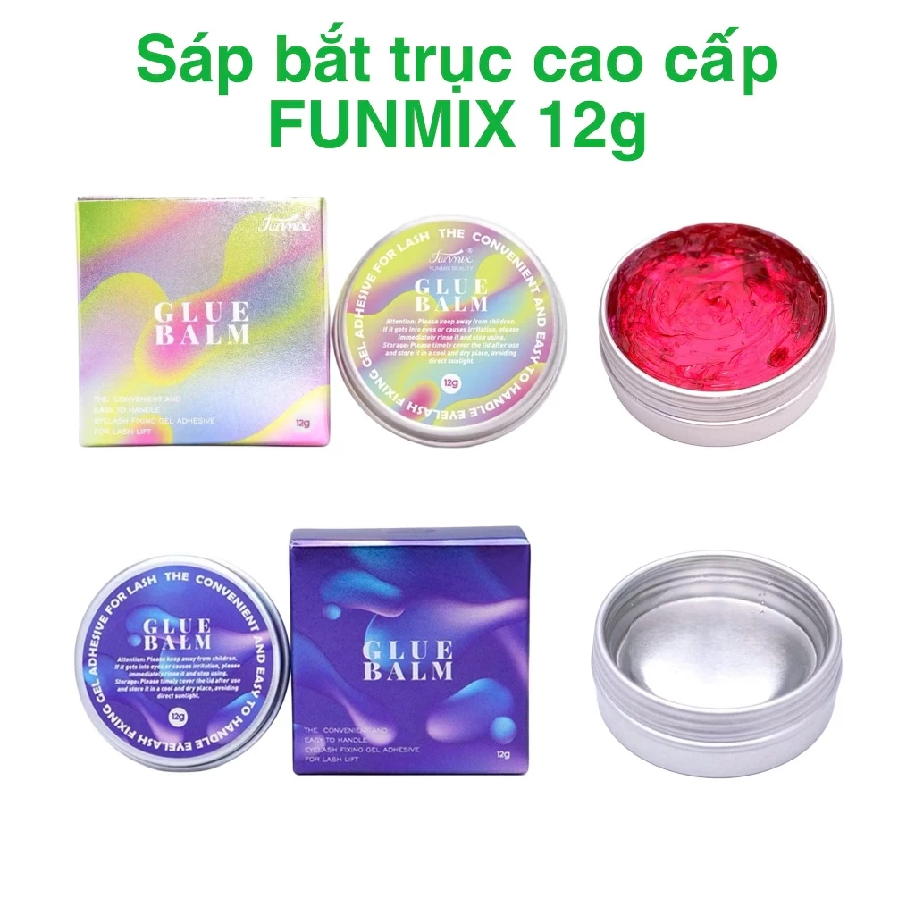 Sáp bắt trục cao cấp FUNMIX 12g dùng cho uốn mi và định hình lông mày, không gây kích ứng (dụng cụ nối mi)