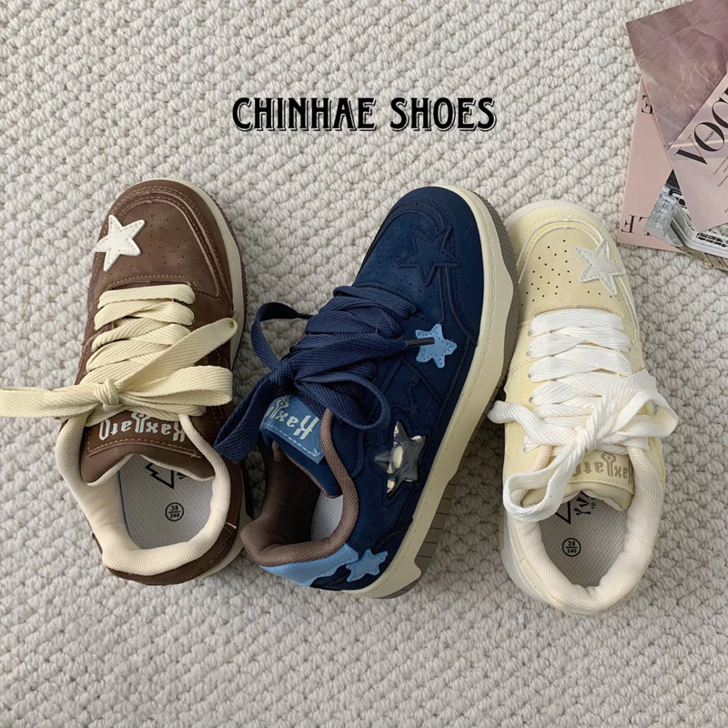 Giày sneaker thể thao ngôi sao nước nhiều màu sắc phong cách trẻ trung cho nữ đi học đi chơi tăng chiều cao 3cm G033