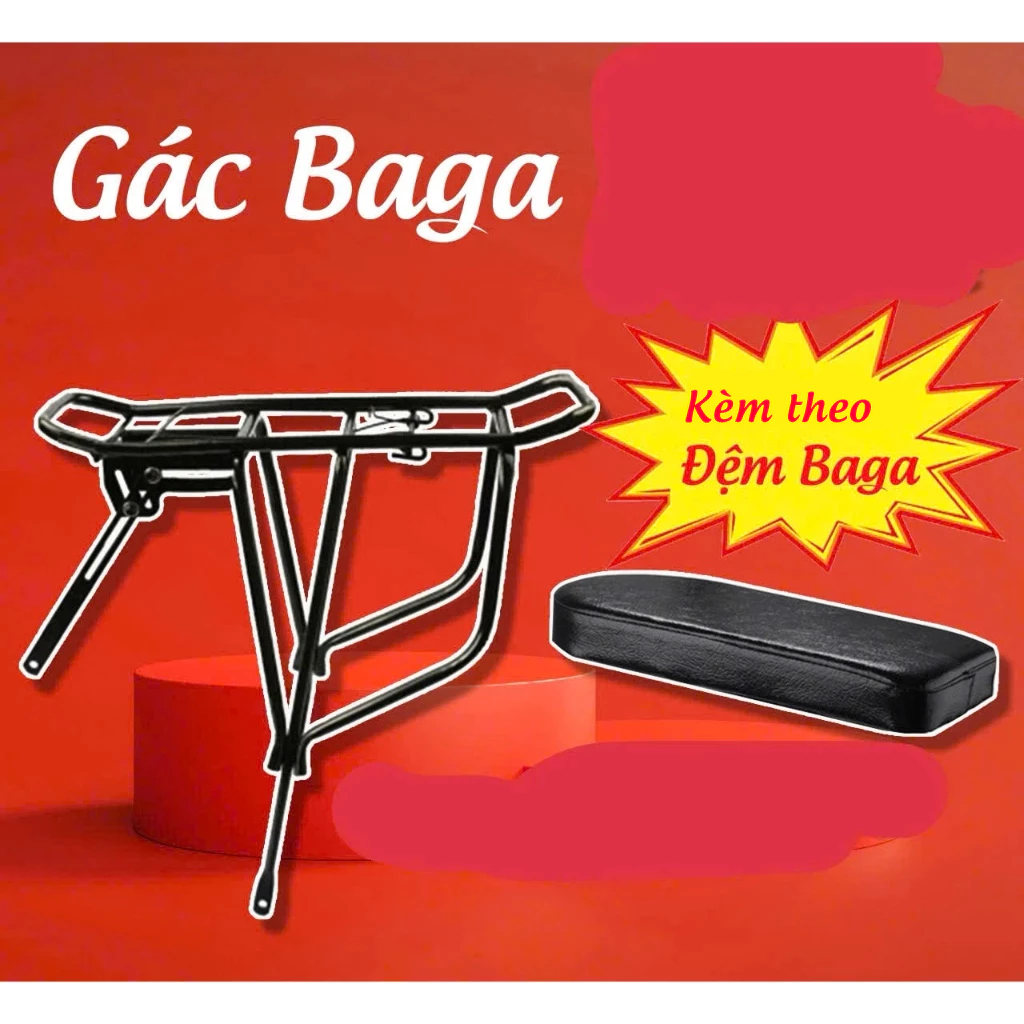 [COMBO] GACBAGA XE ĐẠP + ĐỆM YÊN - YÊN NGỒI SAU XE ĐẠP