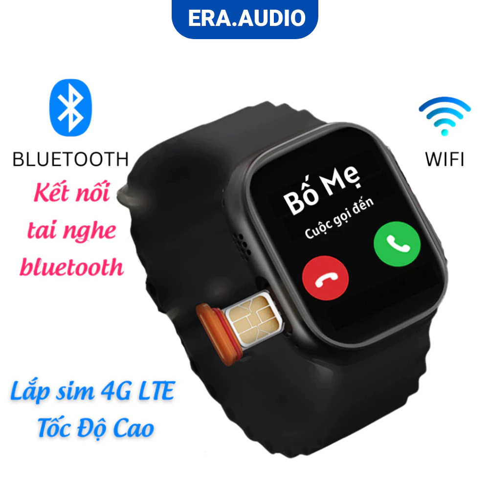 Đồng Hồ Thông Minh Lắp Sim 5G S10 Max Ultra Pro Màn Hình Amoled Chơi Game Tải Ứng Dụng