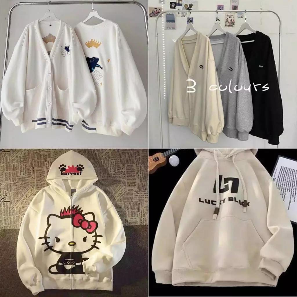 Áo Khoác Cardigan Nữ Tổng hợp Nhiều Mẫu 2023 Ulzzang Unisex phong cách Hàn Quốc F.S.Shop68