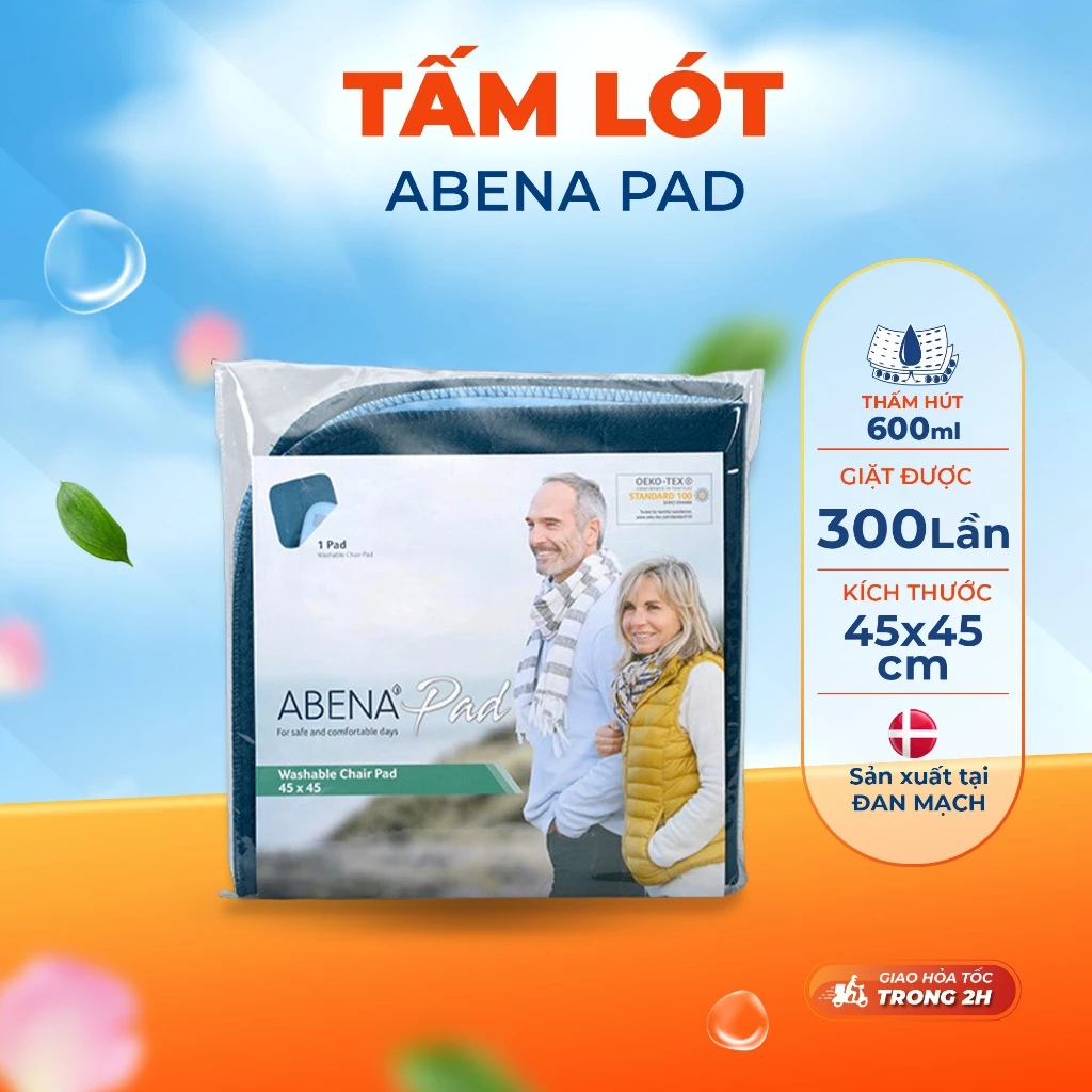 Tấm Lót Ghế Abena Pad Giặt Được Size 45x45cm Chống Thấm Chống Trượt Dùng Cho Xe Lăn Ghế Ngồi