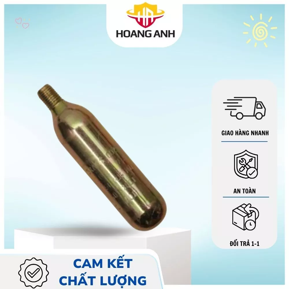 Chai khí dự phòng CO2 33g tự bơm dùng cho áo phao thổi tự động
