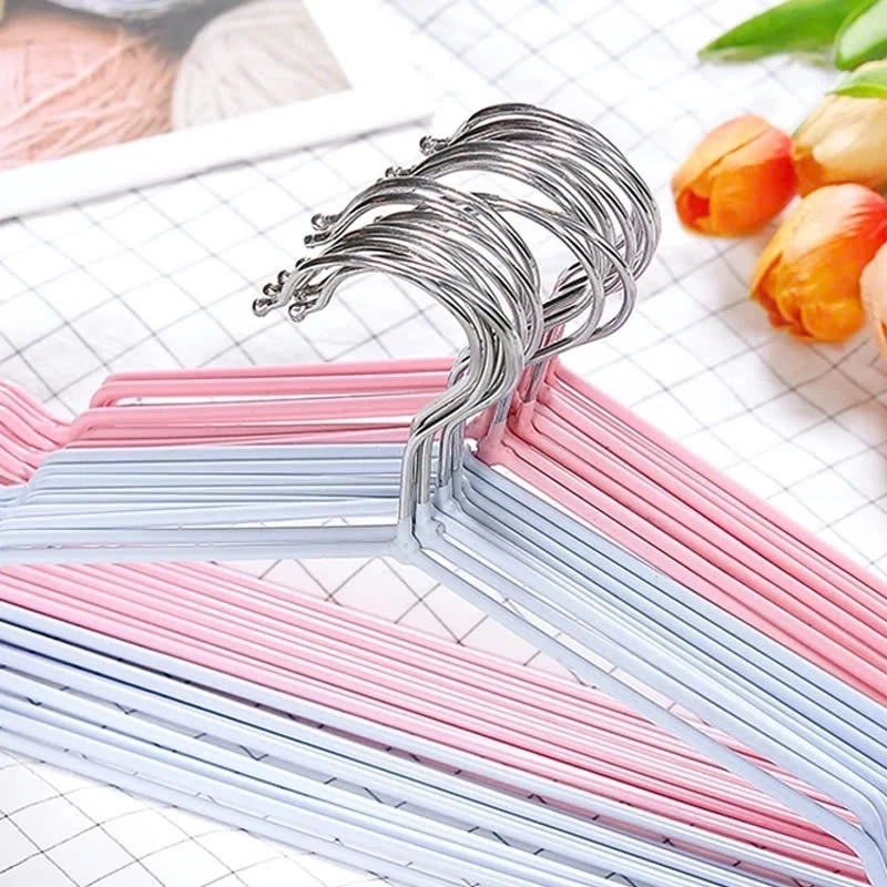 Combo 10 Móc Treo Quần Áo Đa Năng Kim Loại Bọc Nhựa Dẻo Treo Được Nhiều Loại Đồ Khác Nhau