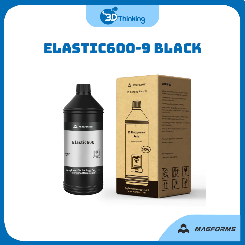 Nhựa in 3D Resin Elastic600-9 Black Magforms