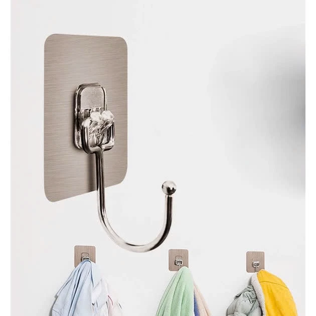 Combo 50 Móc Dán Tường Inox 304 Treo Đồ Đa Năng Tiện Lợi Giúp Gọn Gàng Ngăn Nắp Hơn