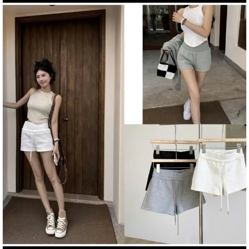 Quần short nữ lưng cao CAP BẢN TO phong cách Hàn Quốc M2220
