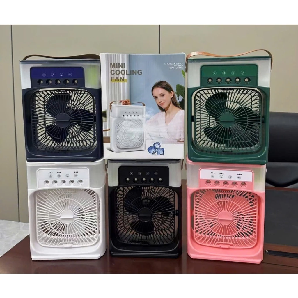 Quạt Điều Hòa Mini Cooling Fan – Quạt Sạc USB, Phun Sương, 3 Chế Độ Gió, Có Quai Xách Tiện Lợi