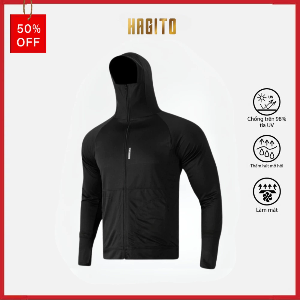 Áo Chống Nắng Nam Nữ HAGITO Áo Khoác Chống Nắng 2 Lớp Vải Spandex Co Dãn Chống Tia UV