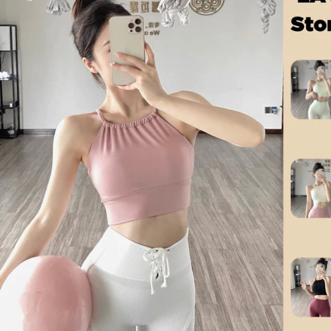 Áo bra tập gym, yoga thể thao cổ yếm chất mềm mịn co giãn hàng cao cấp - LAV Activewear