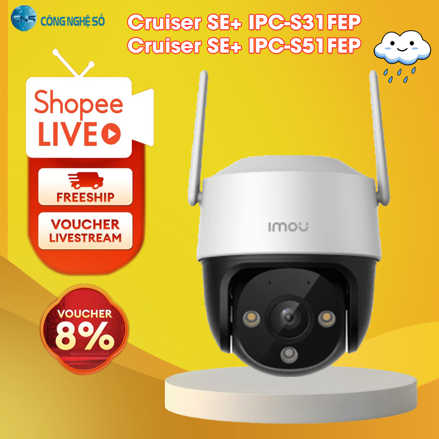 S31FEP (Cruiser SE+3MP) S51FEP (Cruiser SE+5MP) fullcolor - Camera IMOU ngoài…