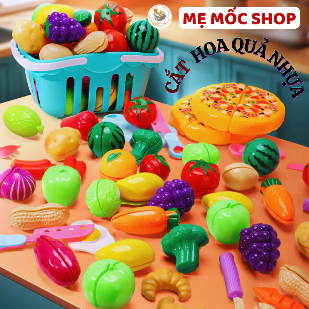 Rổ Đồ Chơi Cắt Hoa Quả Nhựa 30 Chi Tiết Cho Bé Thỏa Sức Sáng Tạo Và Tìm Tòi Memocshop Bé Vui Cả Ngày