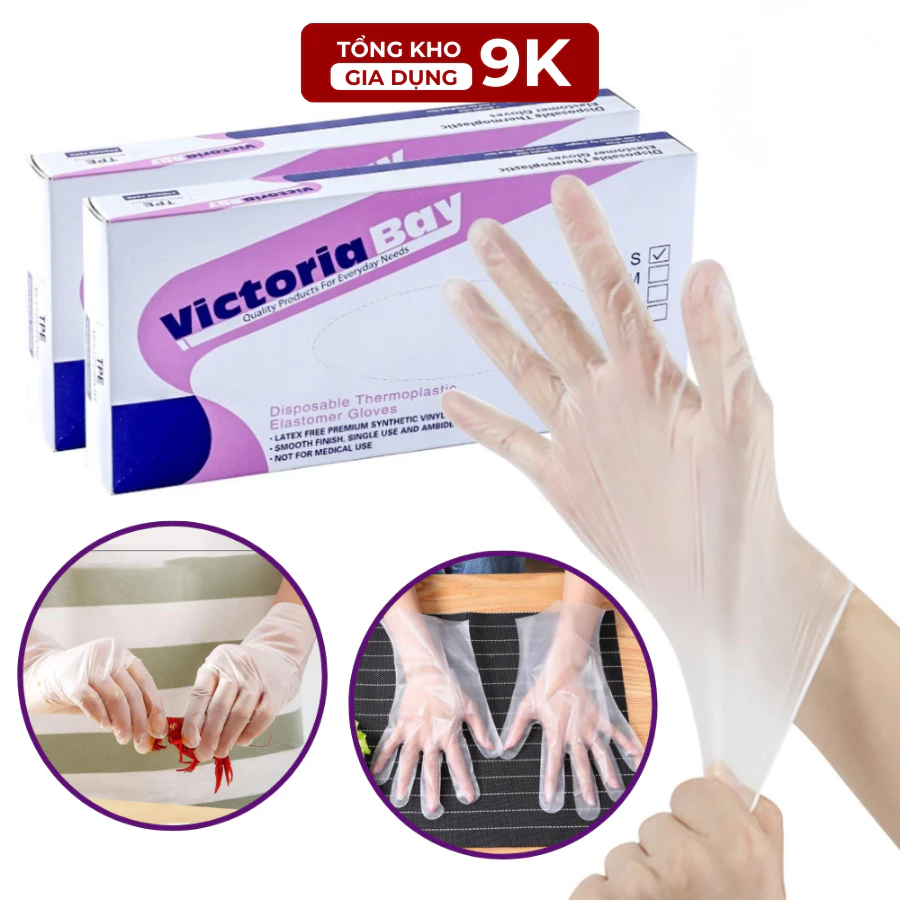 Combo 5 Hộp Găng Tay Mỏng, Siêu Dai, Dùng 1 Lần, Nấu Ăn Và Làm Bếp, Vệ Sinh, Tiện Dụng TKVA 101