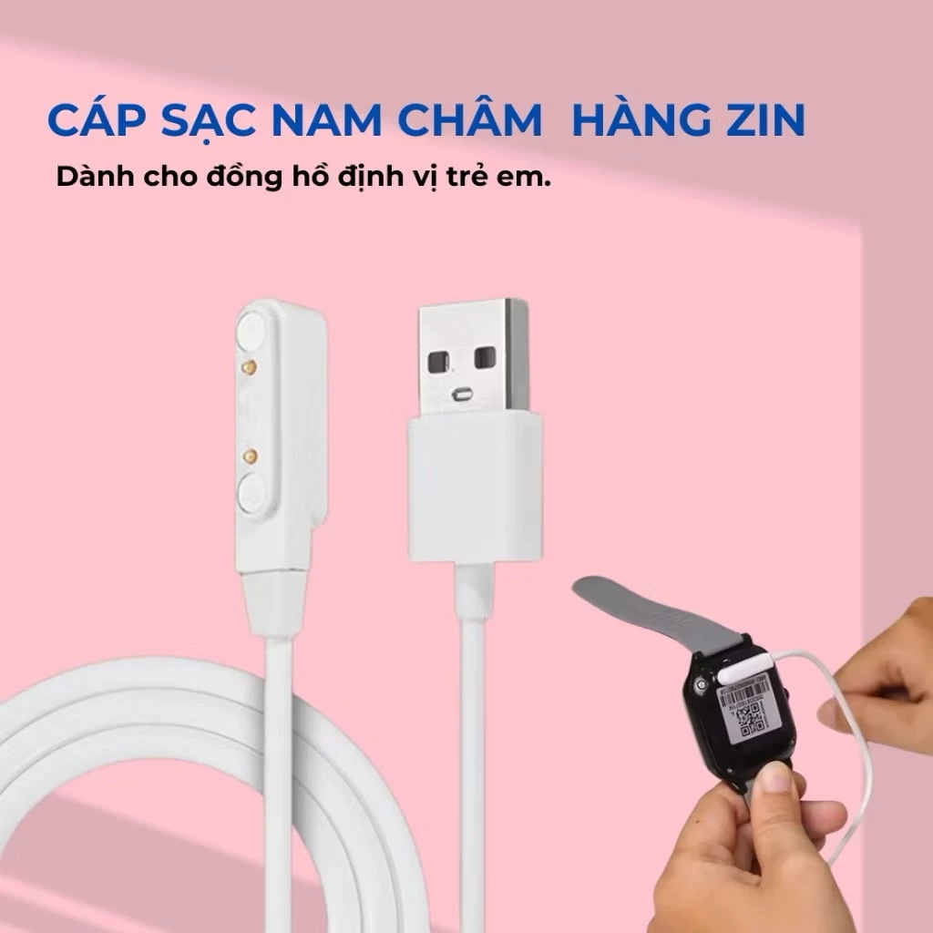 Cáp Sạc Nam Châm Dành Cho Đồng Hồ Trẻ Em Nghe Gọi Lắp Sim Định Vị