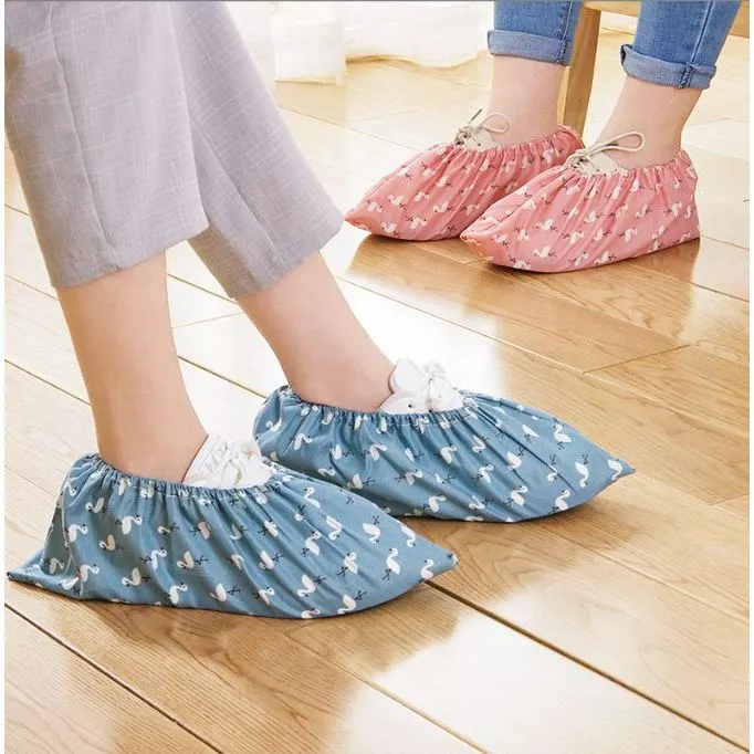 Tất mang bao giày trong nhà vải thoáng khí và thoải mái