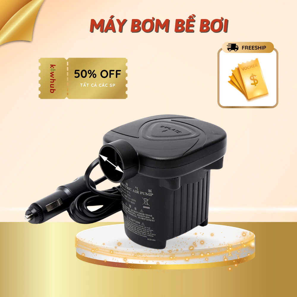 Máy Bơm Điện Dùng Bơm Hồ Bơi, Đệm Hơi, Giường Hơi Công Suất Mạnh