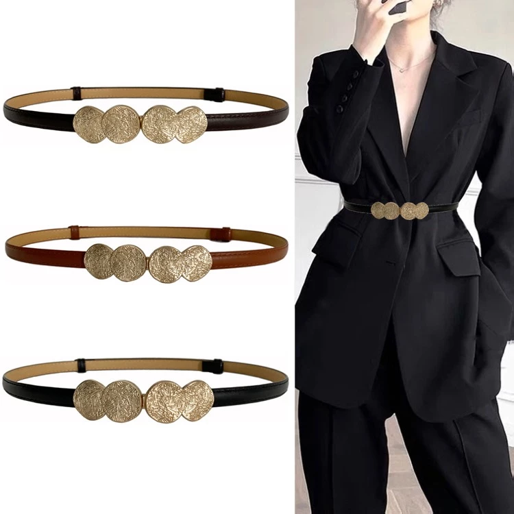 Thắt Lưng Nữ, Dây Nịt Da Nữ Đẹp Bản Nhỏ 1,4cm Đơn Giản Dễ Phối Đồ, Dây Lưng Cao Cấp - DAIVAY021