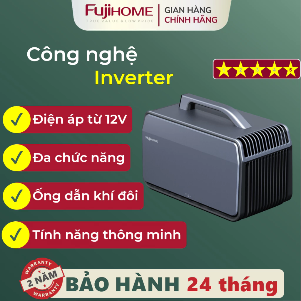 Máy điều hòa Mini PAC06-PRO FUJIHOME, Điều hòa không khí di động Inverter - Kết nối bluetooth