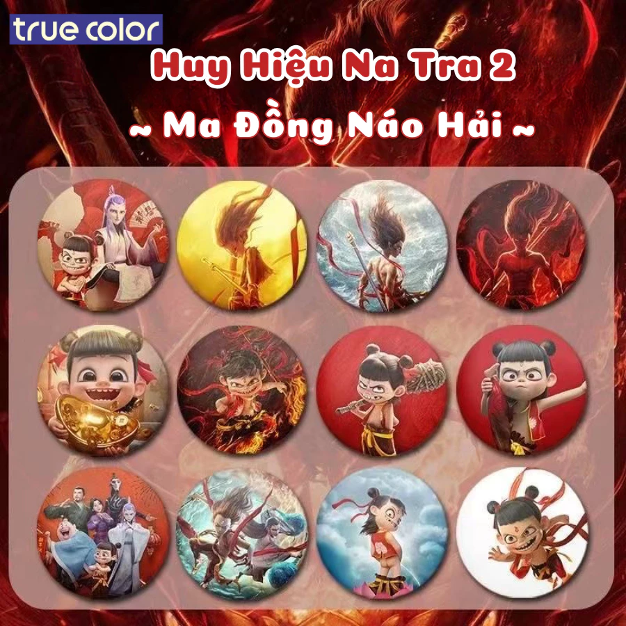 Huy Hiệu Na Tra/ Ngao Bính, Ghim Cài Áo Na Tra 2 - Pin Cài Phụ Kiện Ma Đồng Giáng Thế, Đồ Sưu Tầm Độc Đáo, Phụ Kiện Thời