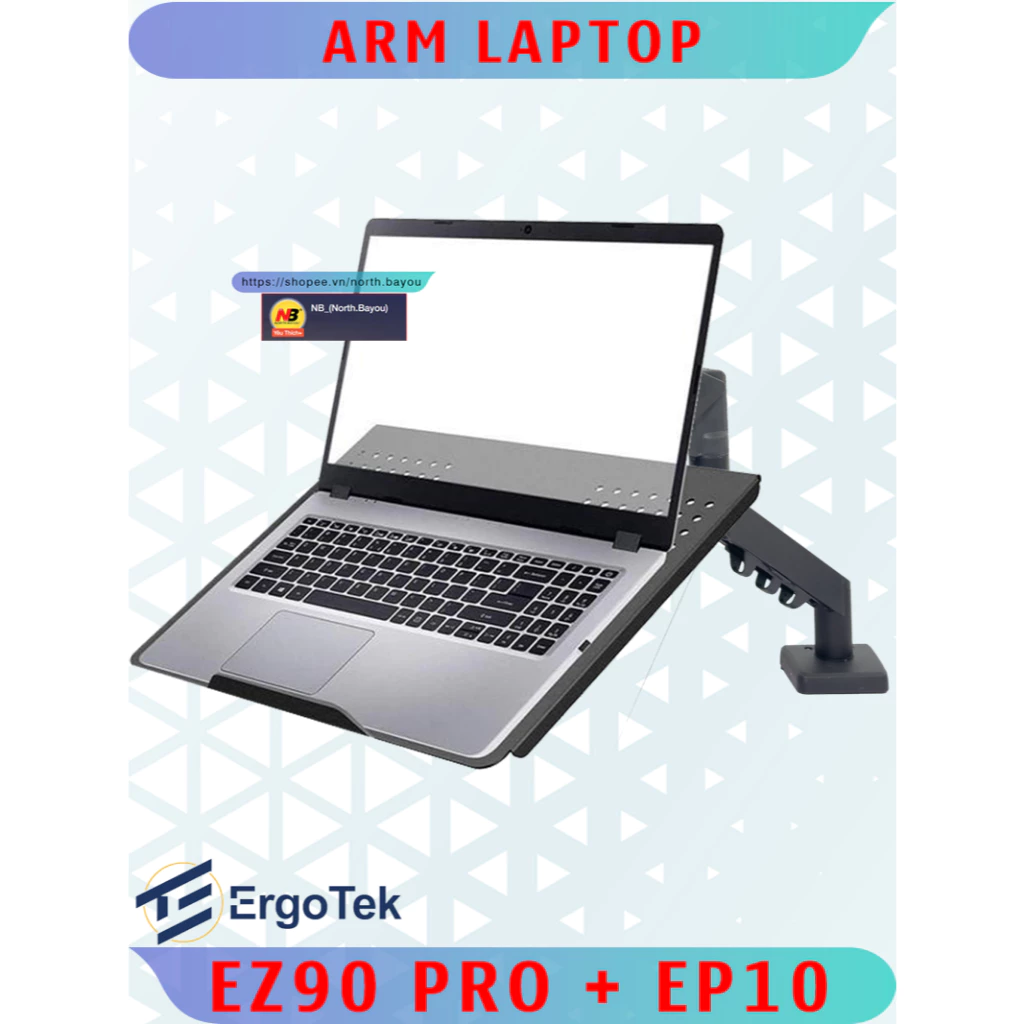EP10 - Ergotek - Giá đỡ Laptop, Giá đỡ Macbook [Màn hình 10 - 17 inch]