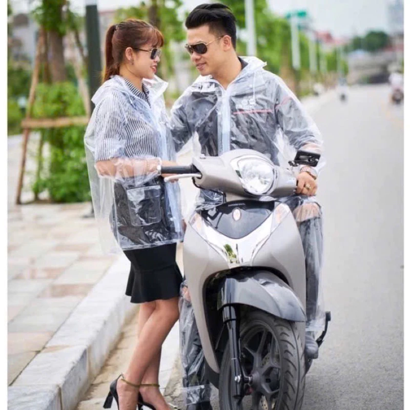 Bộ Áo Mưa Bộ Trong Suốt K25 Không Thấm Nước Áo Mưa Bộ Siêu Bền