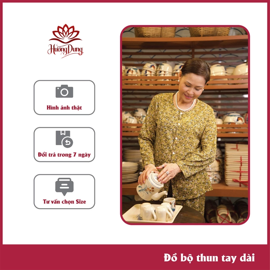Đồ Bộ Trung Niên Cho Bà Và Mẹ, Người Lớn Tuổi Thoải Mái & Sang Trọng - Hương Dung Store