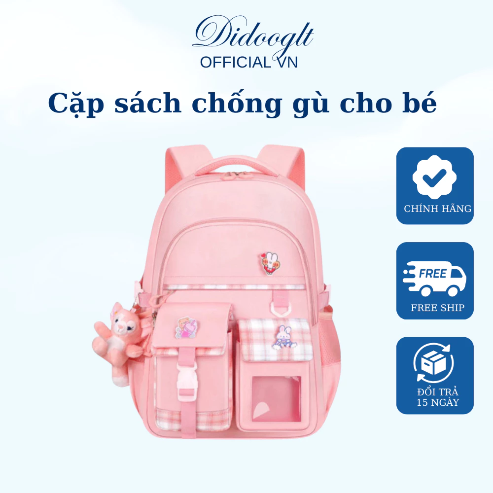 Cặp sách đi học cho bé DIDOOGLT - Balo Oxford chống gù chống nước thiết kế siêu nhẹ cho bé ( Mẫu Mới )