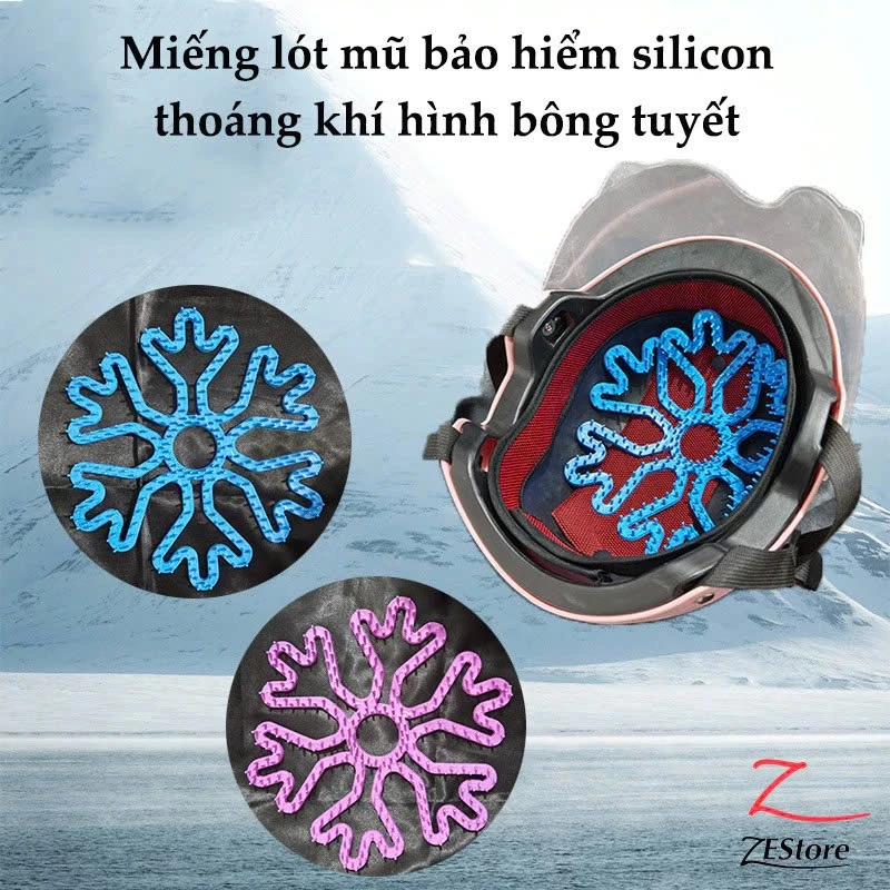 Miếng Lót Mũ Bảo Hiểm Silicon Thoáng Khí Chống Xẹp Tóc Khi Dùng Mũ Bảo Hiểm Giúp Bảo Vệ Da Đầu