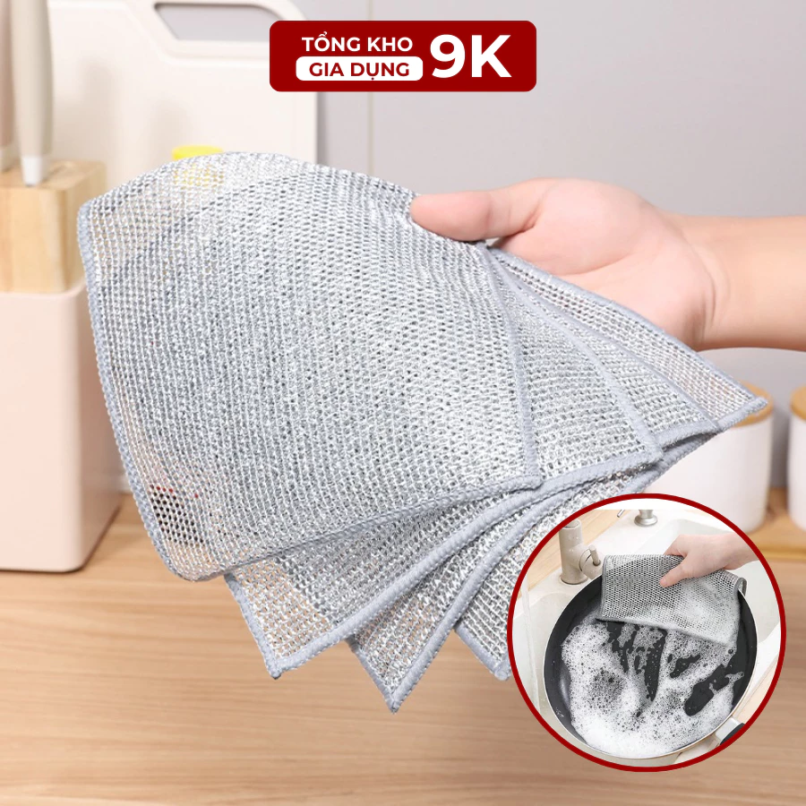 Combo 20 Khăn Đa Năng Vải Lưới Lau Lưới Đa Năng Chống Mài Mòn, Lau Bát Đũa, Nồi Chảo Tiện Dụng Khu Bếp. TKVA 212 -