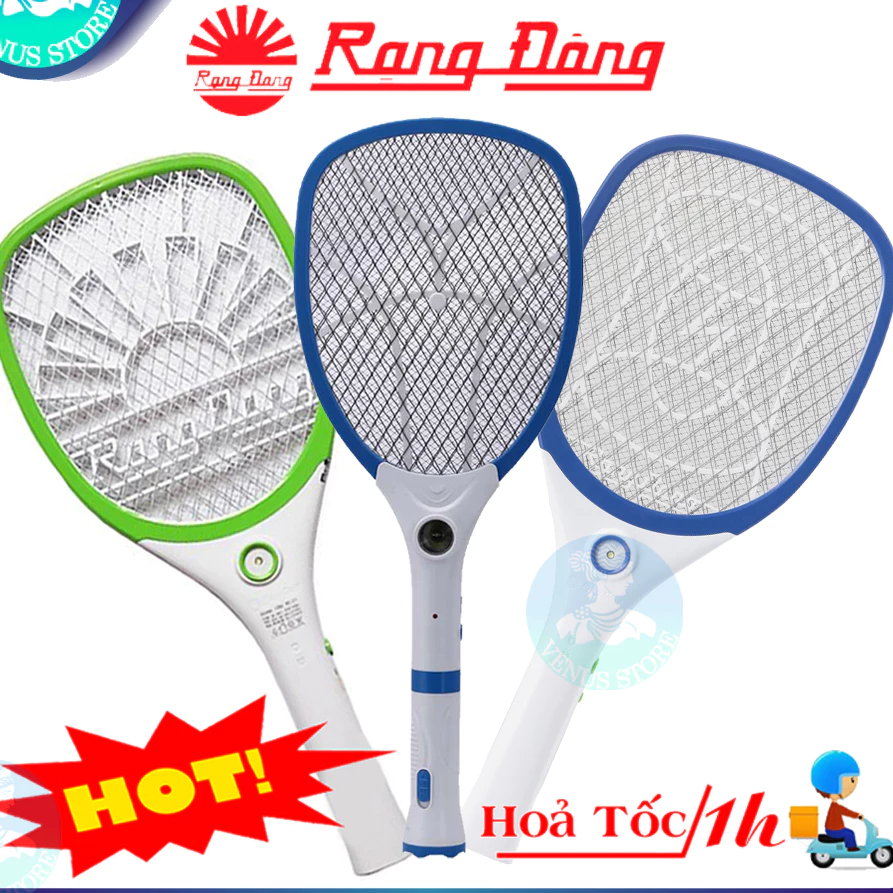 Vợt Muỗi cao cấp Rạng Đông - Vợt Muỗi Kết Hợp Đèn Pin Tháo Rời - Vợt bắt muỗi hàng Việt Nam chất lượng, pin siêu bền