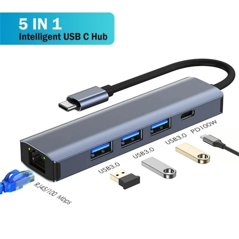 HUB Type C và HUB USB 3.0 tốc độ cao TEKKIN cổng chia usb mở rộng kết nối