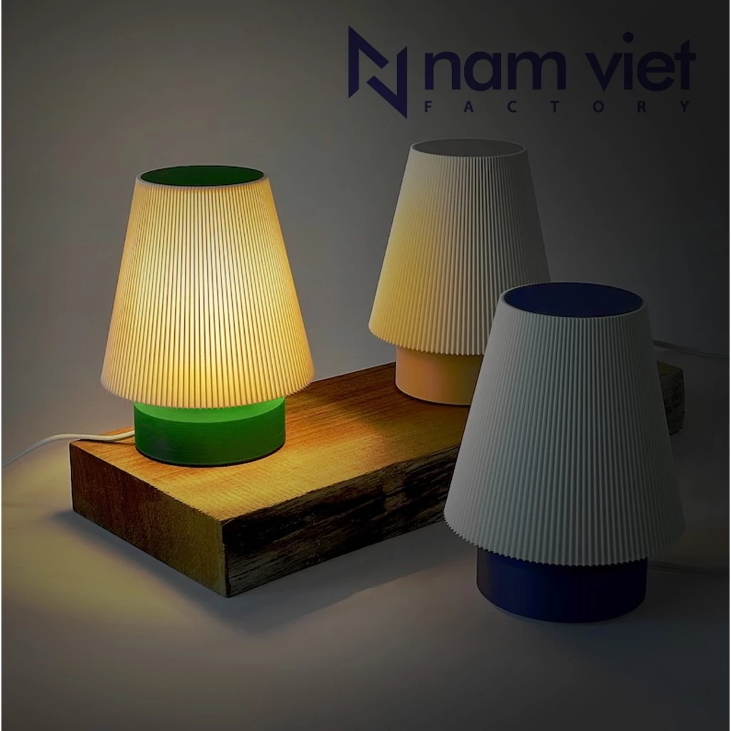 Đèn Ngủ, Đèn Bàn 💥 IN 3D 💥Nam Việt Điều Chỉnh Độ Sáng, Kiểu Dáng Hiện Đại, Trẻ Trung
