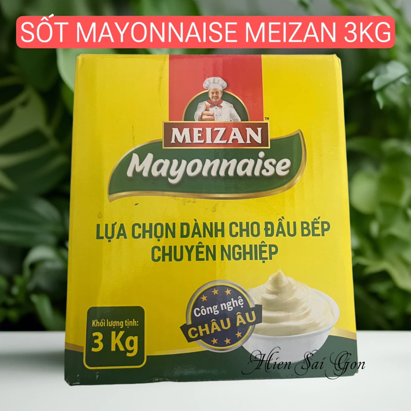 sốt Mayonnaise 3kg meizan loại ngọt chia lẻ 500g/1kg