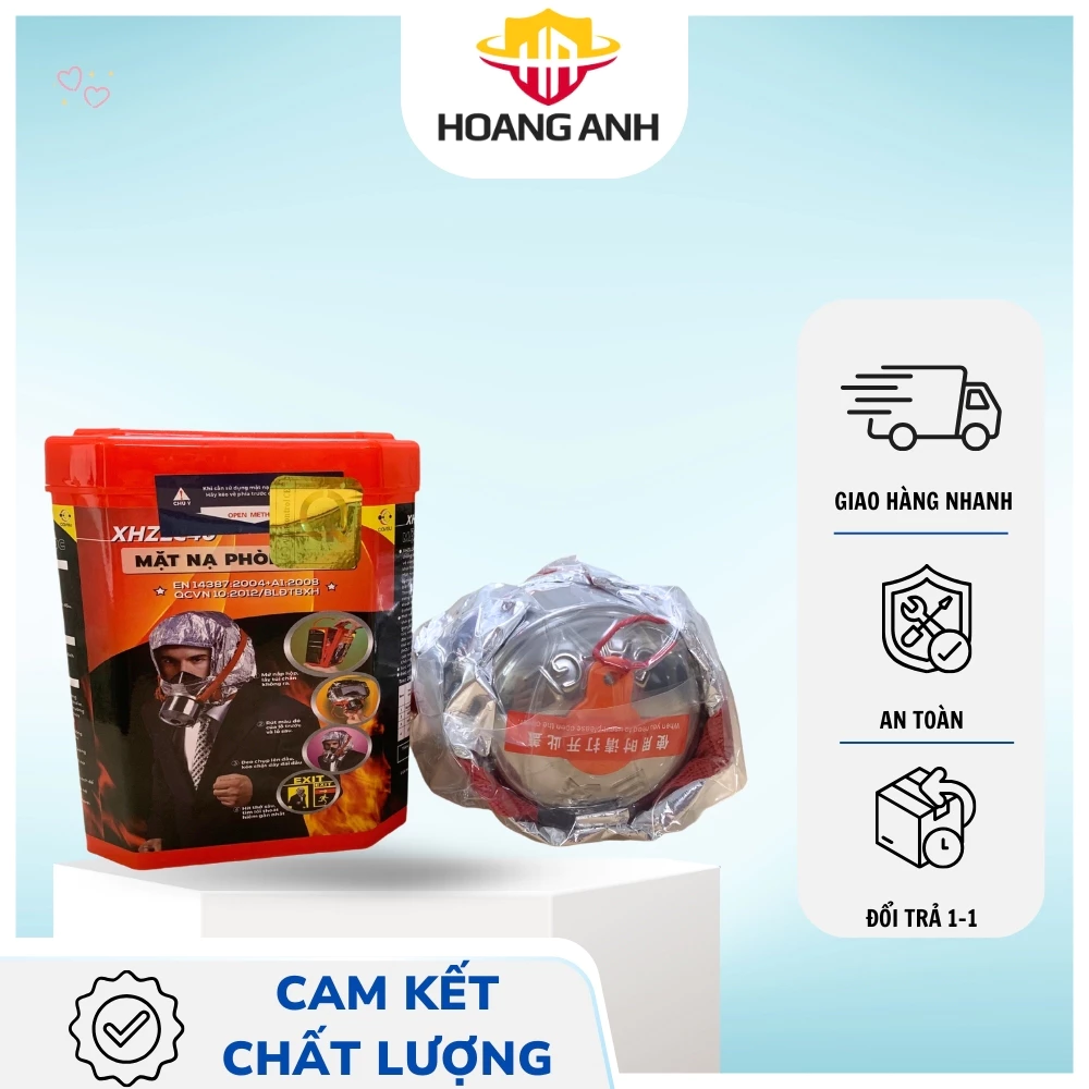 Mặt nạ phòng chống khí độc XHZLC40 mới nhất 2025, thời gian sử dụng 40 phút giúp lọc khí độc hại
