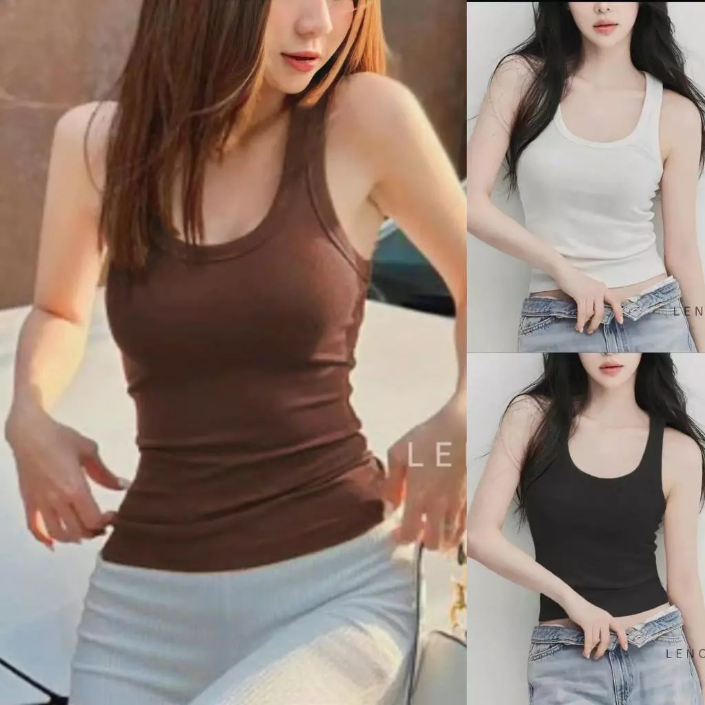 Áo Ba Lỗ Nữ Thun Tăm Lạnh Mát Mịn Dễ Mặc Dễ Phối Đồ_m894