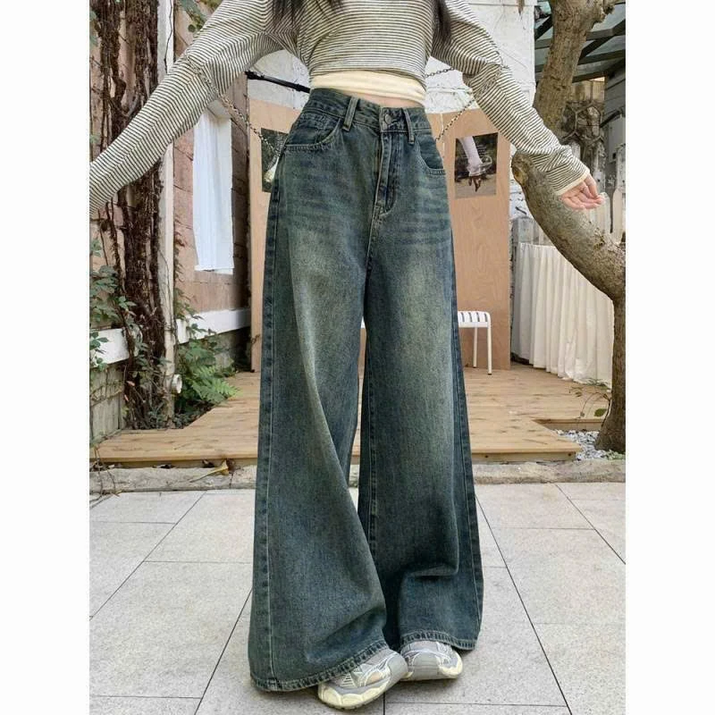 Quần Jean Nữ Ống Rộng 29*2cm Cạp Cao Tôn Dáng - Quần Bò Loe Nhẹ Denim-Top Women
