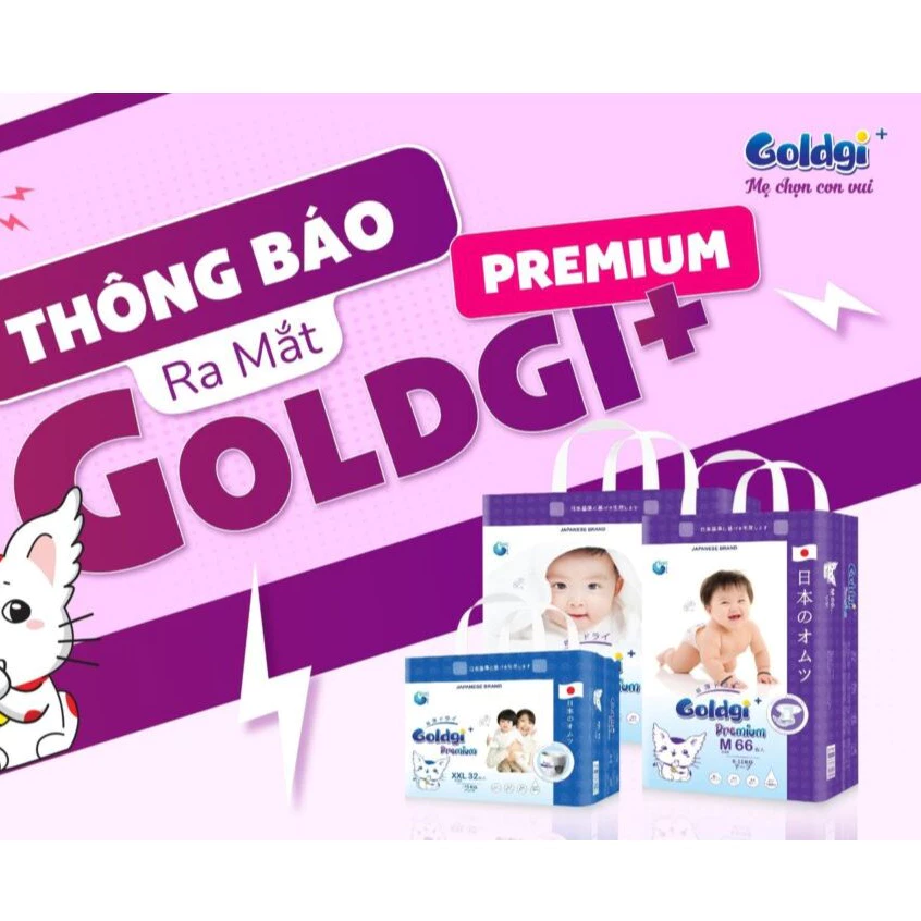 (Mẫu mới -Tặng Quà ) Bỉm dán/quần Goldgi+ / Goldgi X5 / ECO Nhật size Nb92/S84/M66/M60/L56/L48/XL46/XL44/XXL34