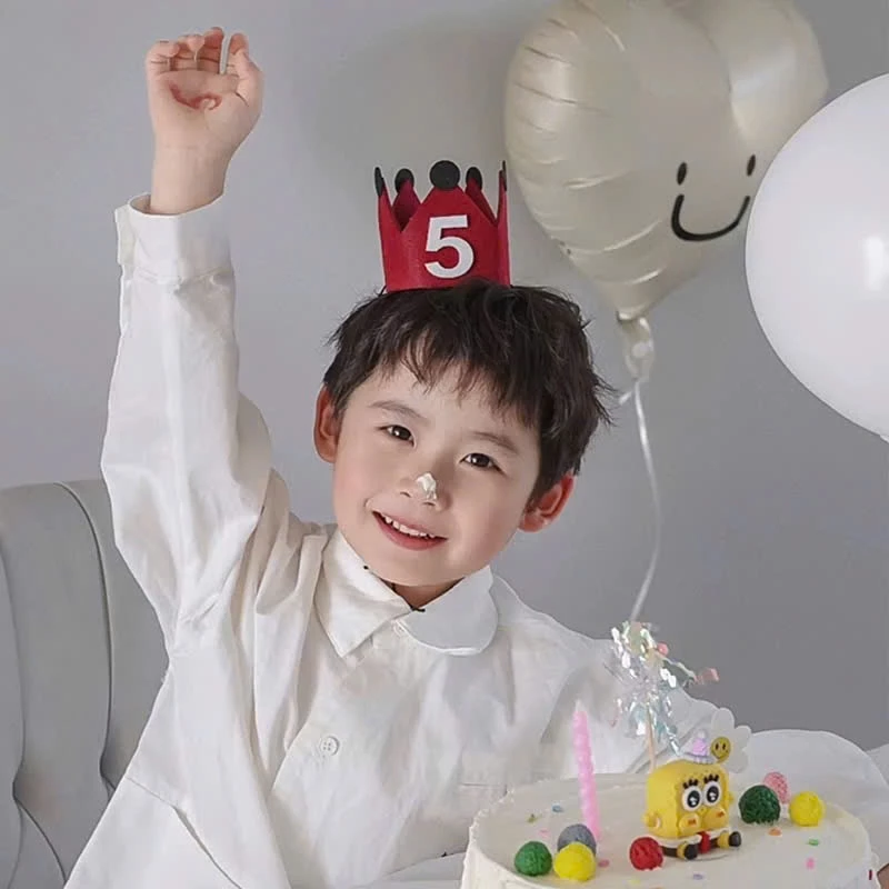 Mũ Số Sinh Nhật Cho Bé Phong Cách Hàn Quốc Cực Kì Đáng Yêu- Mũ Sinh Nhật 3D