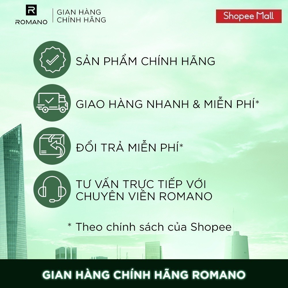 Tắm gội cho nam Romano 2in1 VIP Passion / Vision / Impress 650g