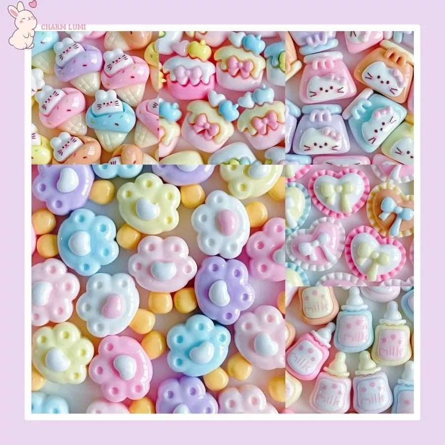 Charm Dễ Thương, Phụ Kiện Resin Mini Xinh Xắn, Nhiều Mẫu Độc Đáo - Charm Lumi
