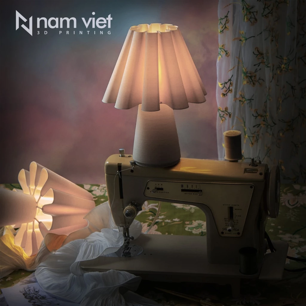 Đèn Ngủ 💥NAM VIỆT_RUFF💥 Được In 3D từ 99% nhựa Tái Chế