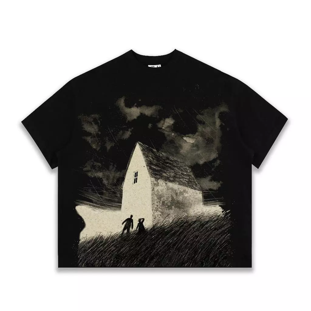 [ New version ] Áo Thun Oversize Form Boxy" Đêm Giông Tố" Cotton 100%- Local Brand THE SLICK WAY