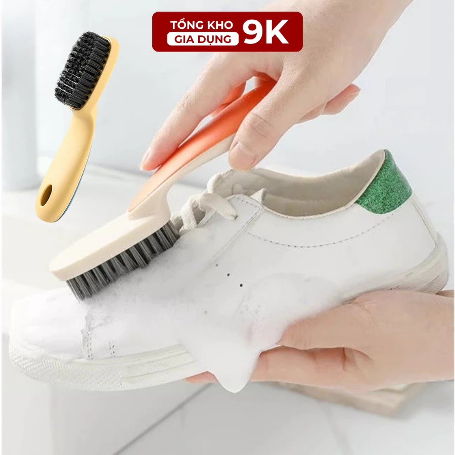 Bàn Chải Mini Chà Giày Đa Năng Tay Cầm Dài Nhiều Màu, Chải Giày Đệm Lỏng Loại Đẩy Đa Chức Năng.  TKVA 516 -