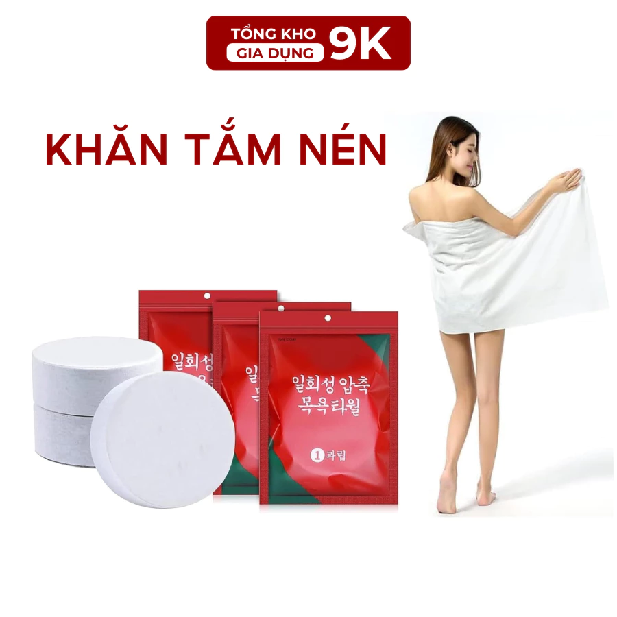 Khăn Tắm Viên Nén Du Lịch Khổ Rộng Khăn Nén Bỏ Túi Tiện Lợi Khi Du Lịch Khách Sạn An Toàn Tái Sử Dụng TKVA  211