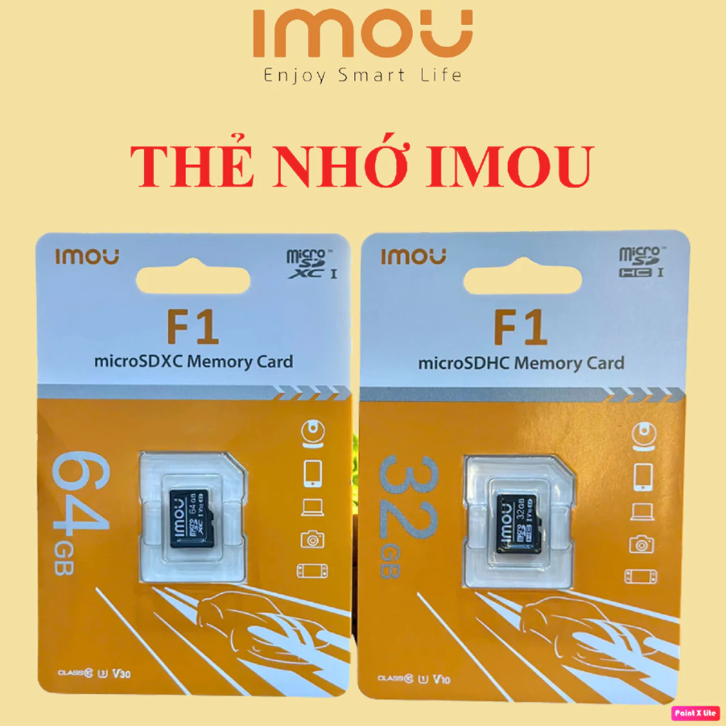 Thẻ Nhớ IMOU 128GB/64GB/32GB - Tốc Độ Cao - Chuyên Dụng - Bảo Hành 5 Năm