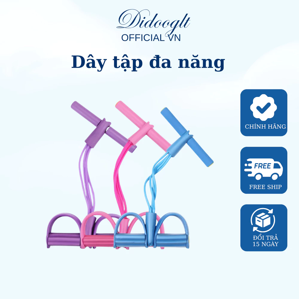 Dây Tập Bụng, Dây Kéo Đàn Hồi Kháng Lực Cao Su Tập Cơ Bụng Tại Nhà Tiện Lợi
