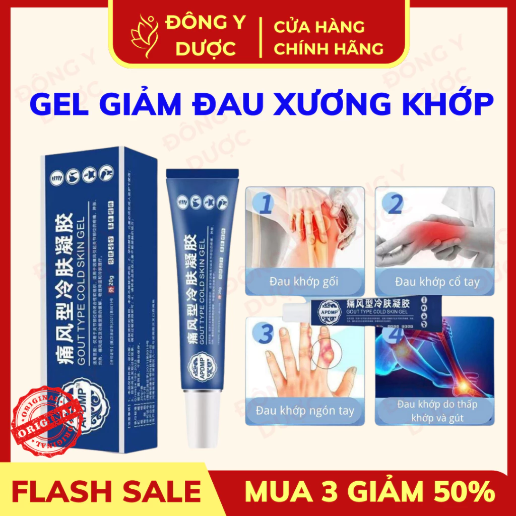 [CHÍNH HÃNG] Gel lạnh AMPDP giảm đau do gút và đau khớp gối, giảm đau xương khớp tay và chân 20g