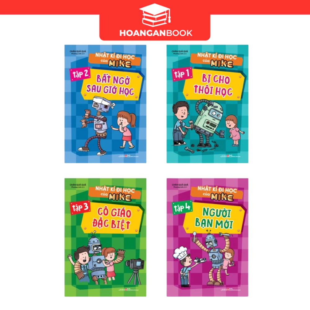 Sách: Combo Nhật Kí Đi Học Của Mike (Trọn Bộ 4 Tập)